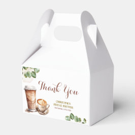 Bruidsshower Favor Doos 'Coffee Love is Brewing' Bedankdoosjes