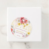 Bruidsshower geschenk gift wild madeliefje klaproo bedankjes labels (In situ)