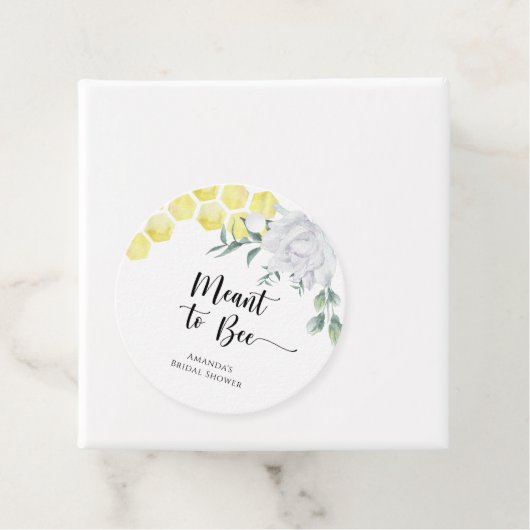 Bruidsshower 'Meant to Bee' Bedankjes Labels (In situ)