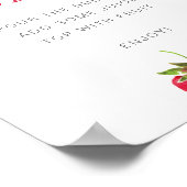 Bruidsshower Mimosa Bar 'Berry in Love' Poster (Hoek)