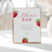 Bruidsshower Mimosa Bar 'Berry in Love' Poster