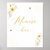 Bruidsshower Mimosa Bar Bord 'Bestemd om Bij te zi Poster (Voorkant)