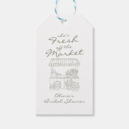 Bruidsshower: Net van de Markt Cadeaulabel
