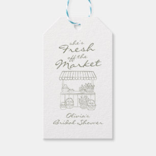 Bruidsshower: Net van de Markt Cadeaulabel