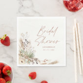 Bruidsshower pampagras moderne boho elegant servet (Insitu)