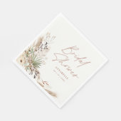 Bruidsshower pampagras moderne boho elegant servet (Hoek)