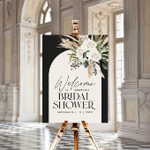 Bruidsshower pampas gras moderne boho elegant poster