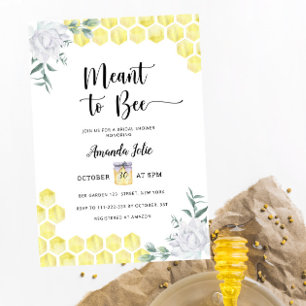 Bruidsshower uitnodiging Meant to Bee