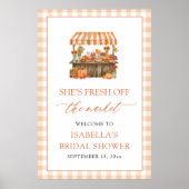 Bruidsshower Welkom Vers Fris van de Markt Poster (Voorkant)