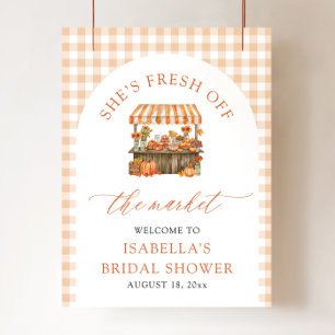 Bruidsshower Welkom: Vers van de Markt Poster