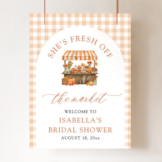 Bruidsshower Welkom: Vers van de Markt Poster