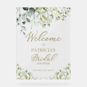 Bruidsshower Welkomstbord met Groene Decoratie (Voorkant)