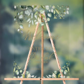 Bruidsshower Welkomstbord met Groene Decoratie (Neutraal)