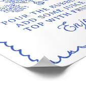 Bruidsshowersbord Mimosa Bar 'Fresh Off The Market Poster (Hoek)