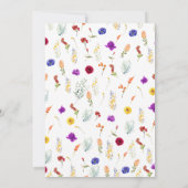 Bruidsshowerset Love is in Bloom Kaart (Achterkant)