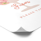 Bruidsshowertafelbord 'Love in Bloom Garden' Poster (Hoek)