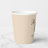 Bruidsshowerthema Coffee Latte Papieren Bekers (Rechts)