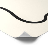 Bruidsskelet bruidegom handgetekende huwelijks wel poster (Hoek)