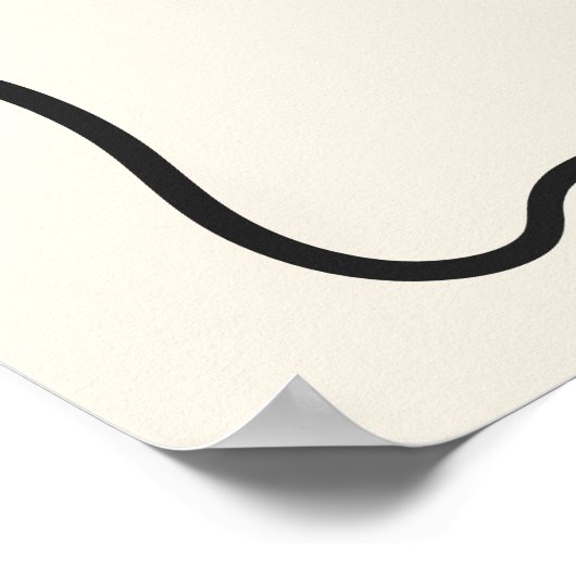 Bruidsskelet bruidegom handgetekende huwelijks wel poster (Hoek)