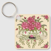 Bruidssleutelhanger Rozen Sleutelhanger (Voorkant)