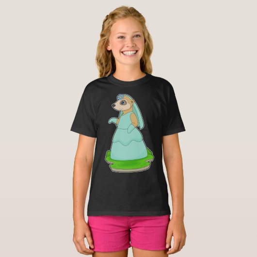 Bruidssluiers Meerkat Trouwsluier T-shirt (Voorkant volledig)