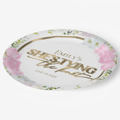 Bruidssluiting met wilde bloemen papieren bordje (Gekanteld)