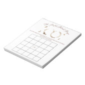 Bruidssluiting spel: BINGO met koffiethema Notitieblok (Linkerzijde)