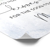 Bruidsspel 'Hoeveel kusjes voor de bruid' Poster (Hoek)