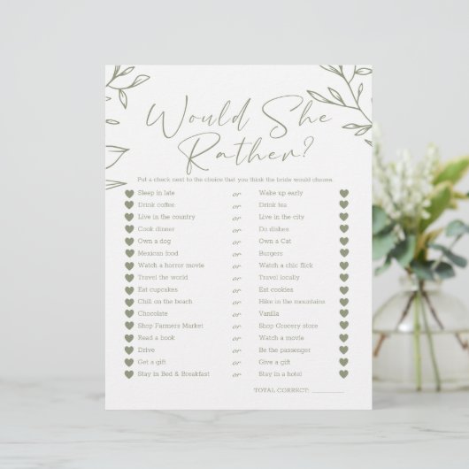 Bruidsspel wil ze liever salie boho bloemen (Staand voorkant)