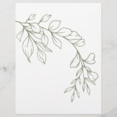 Bruidsspel wil ze liever salie boho bloemen (Achterkant)