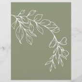 Bruidsspel wil ze liever salie groene bloemen (Achterkant)