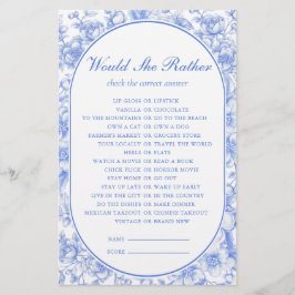 Bruidsspel zou ze liever iets blauw