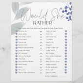 Bruidsspel zou ze liever stoffige blauwe bloemen (Voorkant)