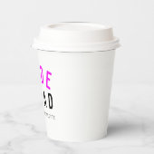 BruidsSquad | Roze Meisje-voor-de-bruiloft jurk vo Papieren Bekers (Links)