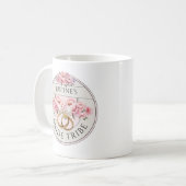 Bruidsstam aangepaste bloemen koffiemok (Voorkant links)