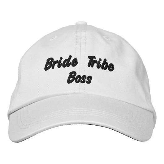 Bruidsstam Baas, Bachelorette Bruiloft Geborduurde Pet (Voorkant)