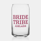 Bruidsstam Bruidsmeisjes Kersenrode Kleur Blikvorm Glas (Achterkant)