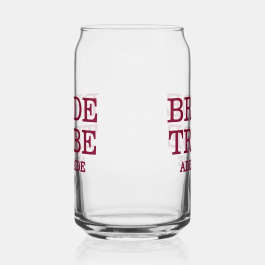 Bruidsstam Bruidsmeisjes Kersenrode Kleur Blikvorm Glas (Rechts)