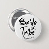 Bruidsstam Bruiloft Knop Ronde Button 5,7 Cm (Voorkant /achterkant)