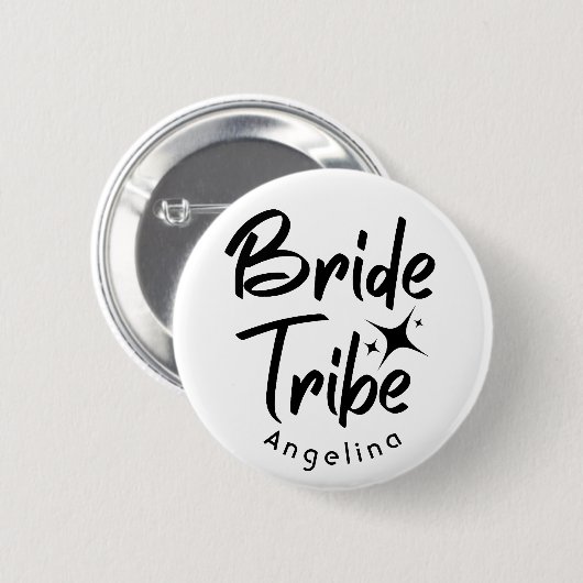 Bruidsstam Bruiloft Knop Ronde Button 5,7 Cm (Voorkant /achterkant)