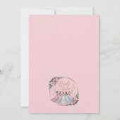 Bruidsstam Custom Naam Bachelorette Feestje Bedankkaart (Achterkant)