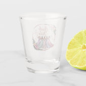 Bruidsstam Custom Naam Bachelorette Feestje Shot Glas (Achterkant)