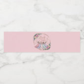 Bruidsstam Custom Naam Bachelorette Feestje Waterfles Etiket (Enkel label)