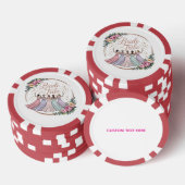 Bruidsstam Custom Naam Verlovingsfeestje Poker Chips (Opstapeling)