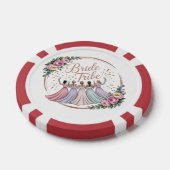 Bruidsstam Custom Naam Verlovingsfeestje Poker Chips (Enkel)