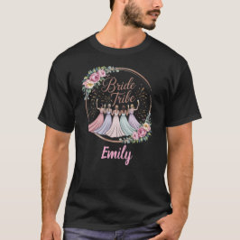 Bruidsstam Custom Naam Verlovingsfeestje T-shirt