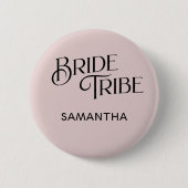 Bruidsstam Dusty Rose Bruidsmeisje Ronde Button 5,7 Cm (Voorkant)