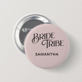 Bruidsstam Dusty Rose Bruidsmeisje Ronde Button 5,7 Cm (Voorkant /achterkant)