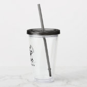 Bruidsstam | Gemoderniseerde Personaliseerbare Bru Acryl Drinkbeker (Links)