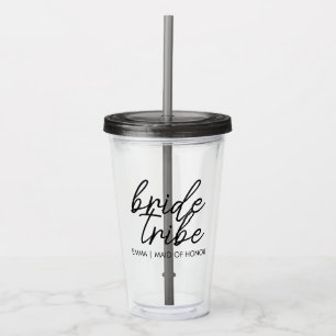Bruidsstam Gemoderniseerde Personaliseerbare Bru Acryl Drinkbeker